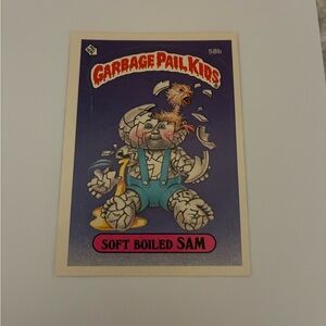 Original Series 2 RARE Garbage Pail Kids Soft Boiled Sam Card.